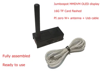 Paruoštas naudojimui ! MMDVM Hotspot Paramos P25 DMR YSF NXDN + Aviečių pi Nulis W 0W +OLED +Antena + 16G SD kortelę + Case + USB Laidas