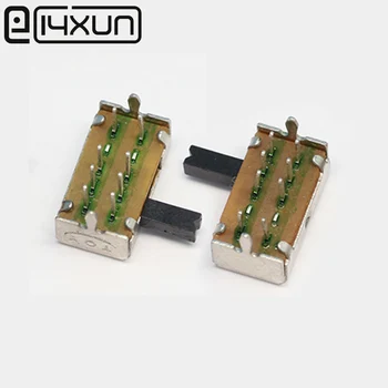 EClyxun 10vnt SK23D07 8 Pin PCB On-off-on 2P3T DP3T Miniatiūriniai Pastumkite Jungiklį Pusėje Rankena, Rankena Aukštos 5mm