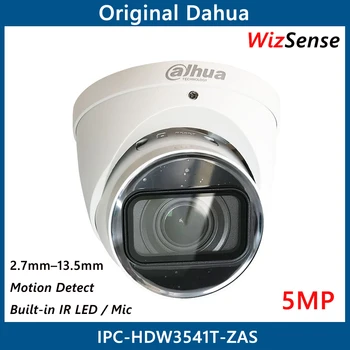 Dahua 5MP Saugumo Kameros Vari-focal 2.7 mm-13.5 mm Built-in MIC IR 40m Vandeniui Tinklo IP Kamera NVR VAIZDO IPC-HDW3541T-ZAS