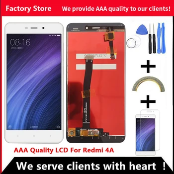 AAA Kokybės IPS LCD+Rėmas Xiaomi Redmi 4A LCD Ekranu Pakeisti Redmi 4A LCD Su Rėmo Ekranas Asamblėja