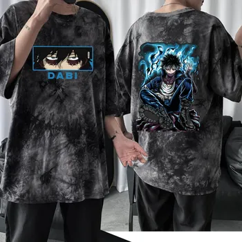 2023 Karšto Anime Mano Herojus Akademinės Bendruomenės T-Shirt Dabi Spausdinti Kaklaraištis Dažų, O-Kaklo Trumpomis Rankovėmis, Atsitiktinis Palaidų Streetwear