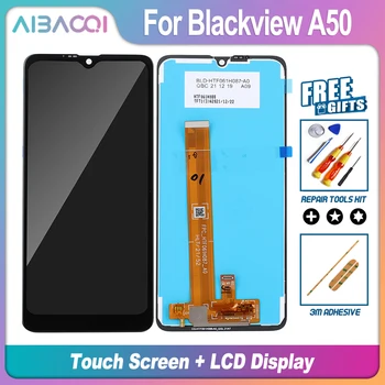AiBaoQi Nauja 6.088 colių Blackview A50 Android 11 720*1560 LCD&Touch Ekranas skaitmeninis keitiklis Su Rėmo Ekranas Modulis