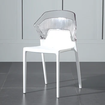 Dizaineris Patogų Valgomojo Kėdės Modernus Minimalistinis Miegamasis Skaityti Plastiko Kėdės Ergonomiškas Biuro Cadeiras Namų Baldai