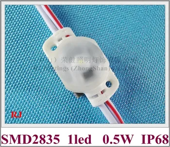 įpurškimo LED modulis šviesos ultragarso antspaudas IP68 vandeniui DC12V SMD2835 1LED 0,5 W dvipuses PCB super šviesus super kokybė