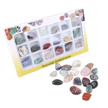 18Pcs Mineralų Grubus Egzempliorių Gamtos Mokslų Geologijos Rinkiniai Rock & Mineralinių Surinkimo dėžė, Įdomus Mokslas Švietimo Žaislai, Dovanos F